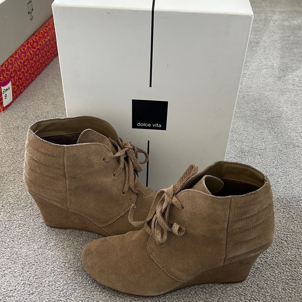 Dolce vita wedge booties